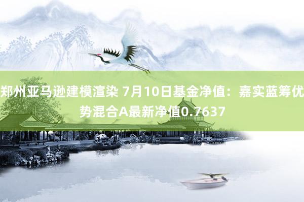 郑州亚马逊建模渲染 7月10日基金净值：嘉实蓝筹优势混合A最新净值0.7637