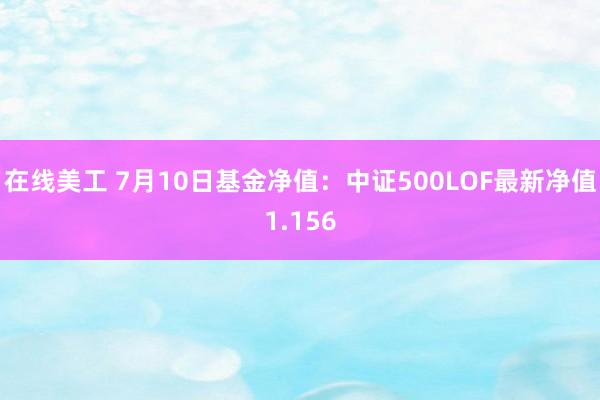 在线美工 7月10日基金净值：中证500LOF最新净值1.156